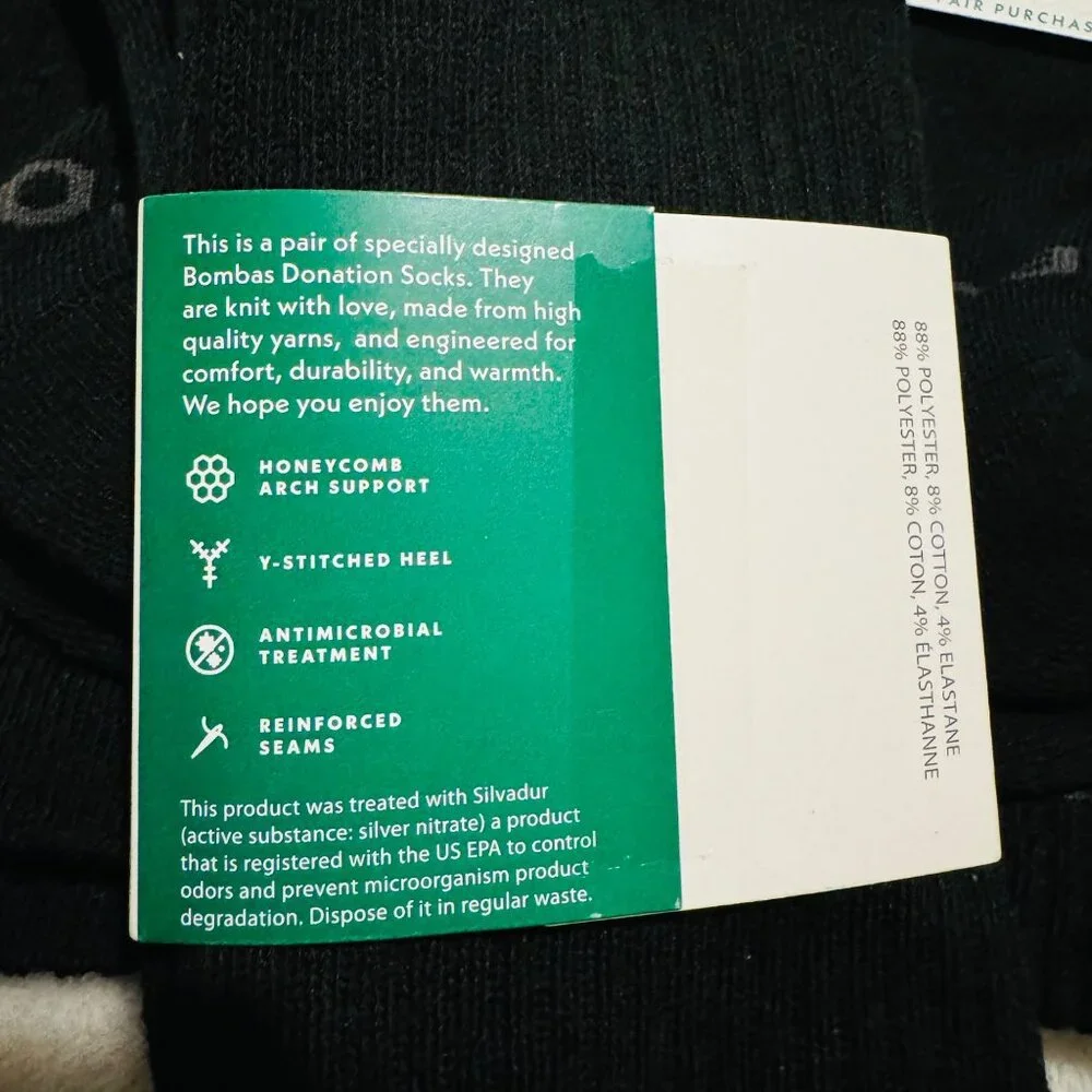 Bombas Calf Socks mens size XL solid black Honeycomb cushion stay up 3 pairs new